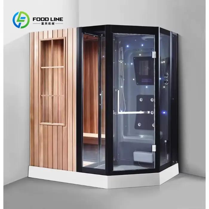 Sauna extérieur traditionnel de luxe personnalisé pour 2 personnes, sauna à vapeur sèche pour usage 