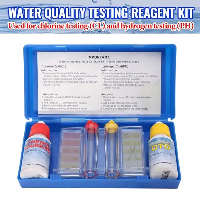 Kit de test d'eau PH Combo ine, testeur hydrotool, test d'alcalinité de l'eau de piscine, accessoire