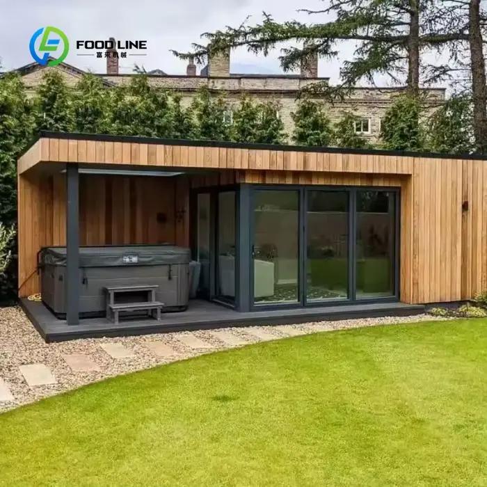 Cabine de sauna extérieure traditionnelle en bois massif de qualité supérieure personnalisée avec co