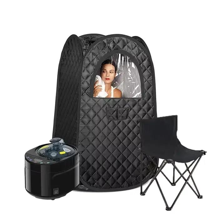 Ensemble de sauna à vapeur pleine grandeur, grand espace, spa domestique avec cuiseur vapeur 4L, 160