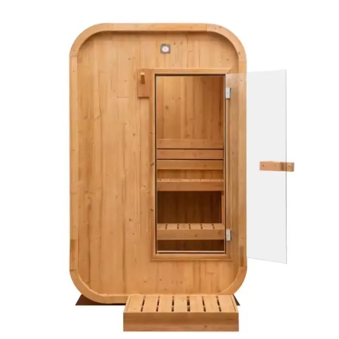 Sauna extérieur personnalisé pour 1-2 personnes, mini sauna en bois massif, cabane traditionnelle av