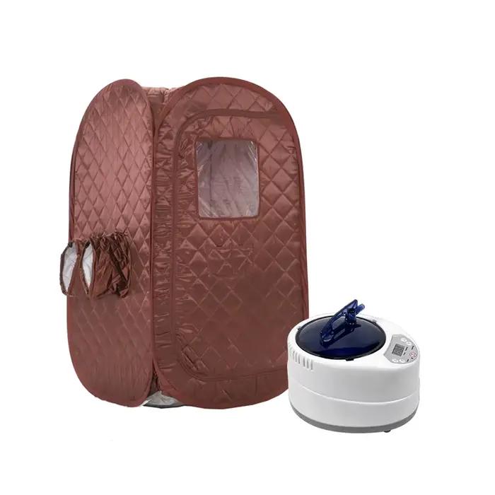 Tente de Sauna à vapeur Portable, SPA personnel pour thérapie détox avec cuiseur vapeur 2L