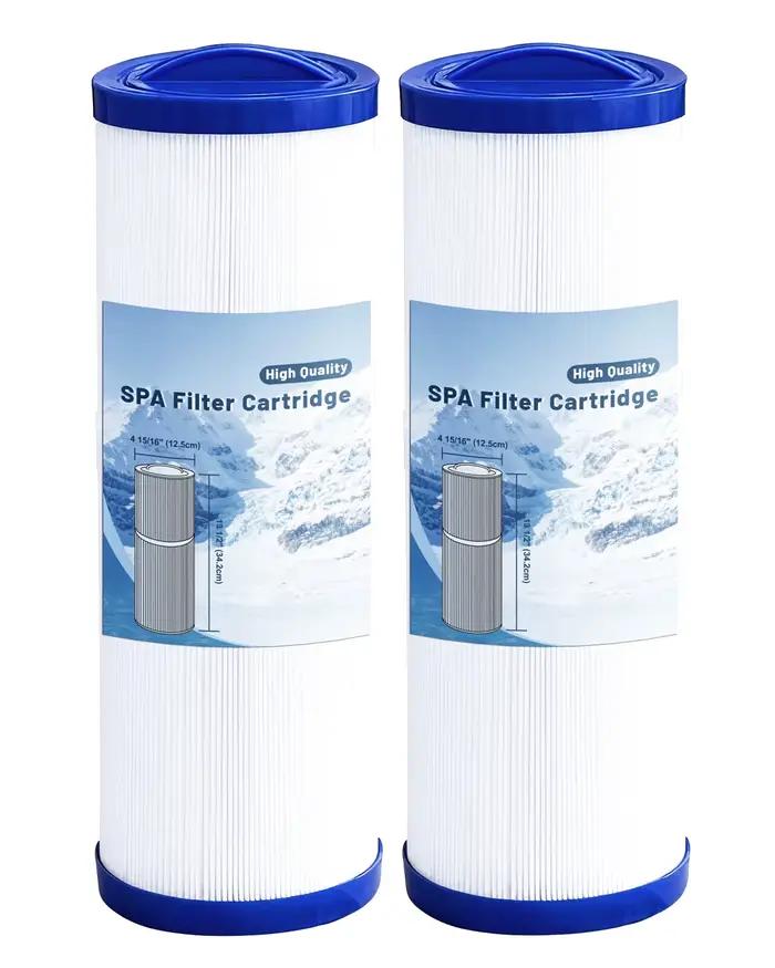 (Pack de 2) Cartouche filtrante pour spa et bain à remous de 50 pieds carrés, compatible avec FC-017