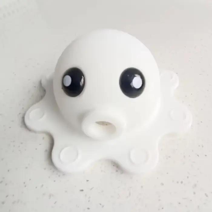 Couvercle de vidange de baignoire en silicone, couvercle de vidange de débordement de baignoire Octo