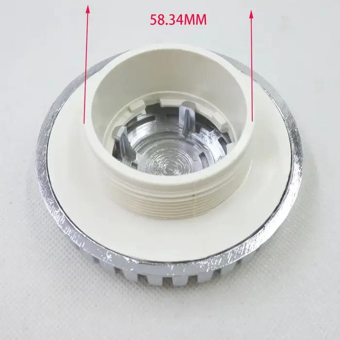 Bouchon d'aspiration d'eau pour spa de 95mm en plastique avec finition chrome élégant pour accessoires de bain occasions spéciales