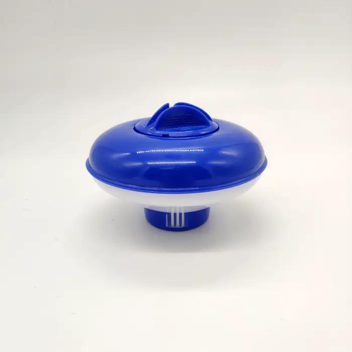 Dispositif de désinfection automatique flottant télescopique pour piscine de 5 pouces