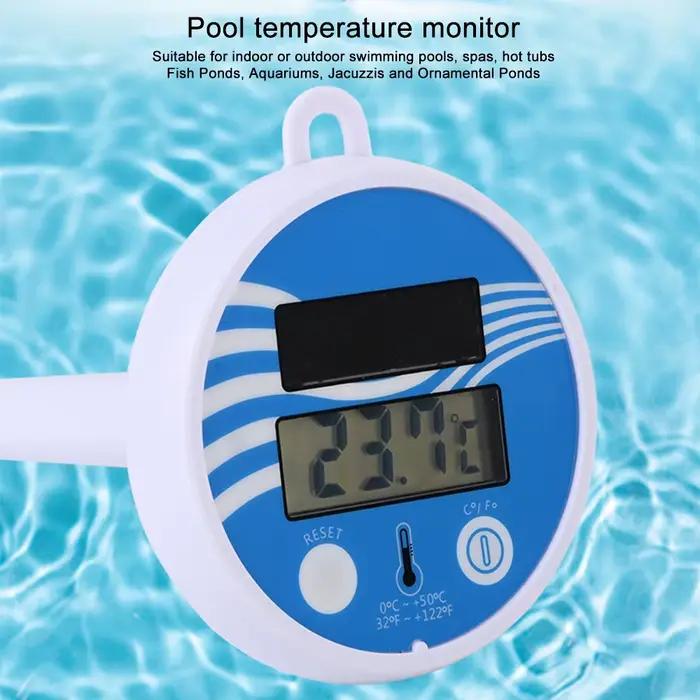 Therye.com-Compteur de température numérique flottant pour piscine solaire