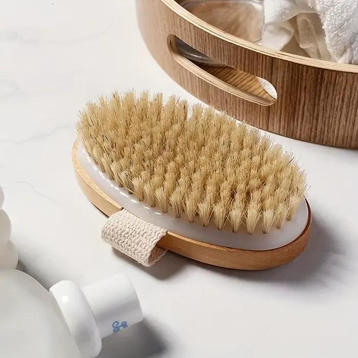 Brosse corporelle SPA en poils naturels pour peaux humides et sèches