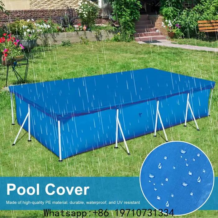 Couverture de piscine rectangulaire robuste pour l'hiver
