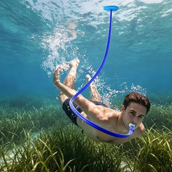 Full Dry Diving Breathing Tube 1.5m 3meters Long Swimming Respirator Adult Men Women Snorkel Training Scubas Equipment