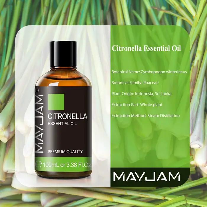 Huile essentielle pure Mayjam 100ml pour humidificateur, reed diffuser, brûleur, fabrication de savons et bougies, cadeau de bien-être et relaxation
