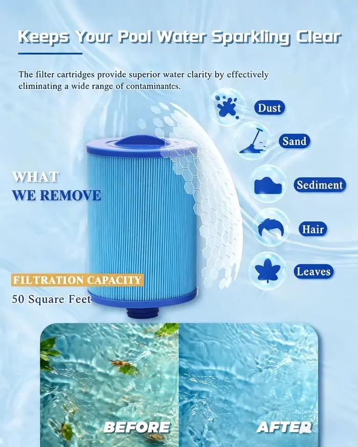 Filtre de spa de 50 pieds carrés (lot de 2) 5 microns