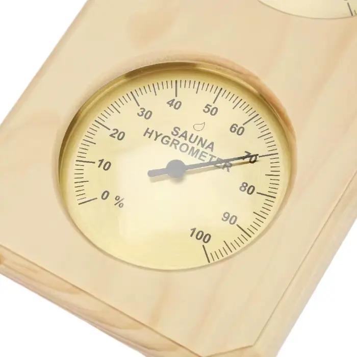 Thermomètre et hygromètre de Sauna en bois