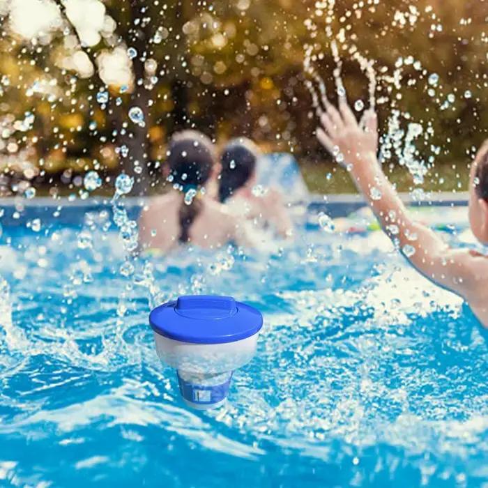 Distributeur flottant de tablettes de piscine grande capacité pour livres et natation spa bain à remous eau propre et fraiche