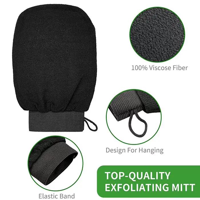 Gant exfoliant hammam pour le corps gommage peeling serviette bain nettoyage pores peau éclatante bien-être détente occasionnelle cadeau femme