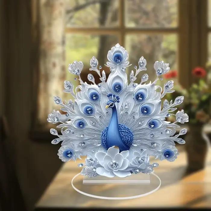 Décoration de paon pour bureau