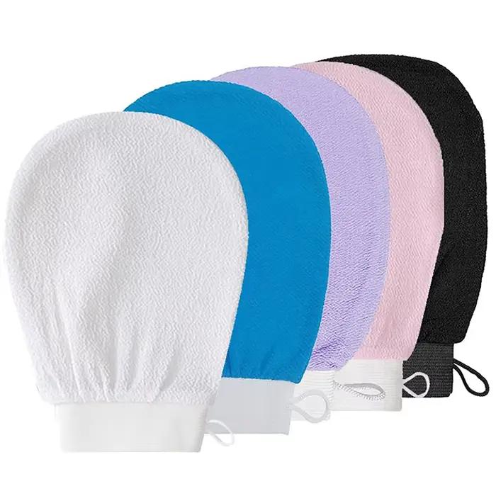 Gant exfoliant hammam pour le corps gommage peeling serviette bain nettoyage pores peau éclatante bien-être détente occasionnelle cadeau femme