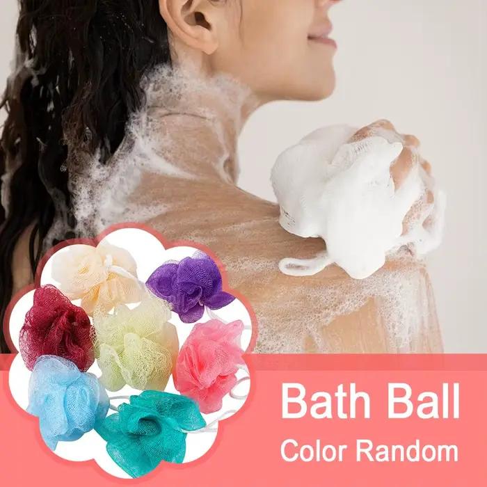 Boules d'éponge de bain en maille