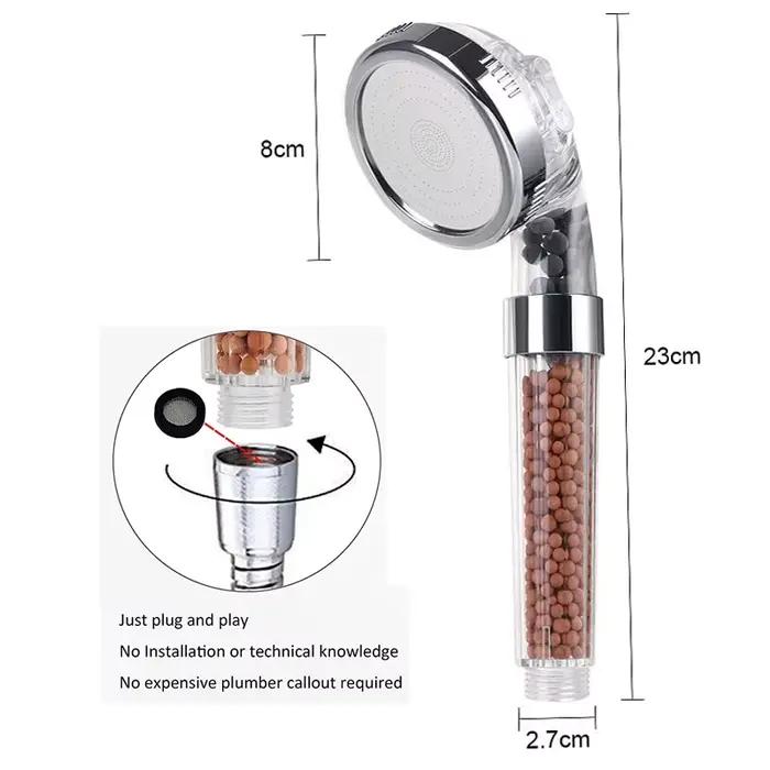 Pommeau de douche à effet pluie SPA