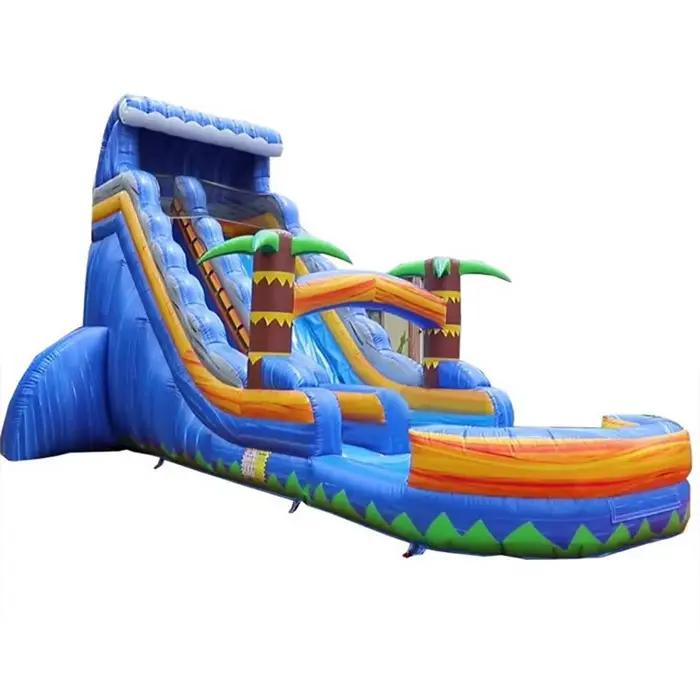 Installation aquatique gonflable 8x3 mètres toboggan aquatique pour extérieur et intérieur usage familial scolaire et commercial