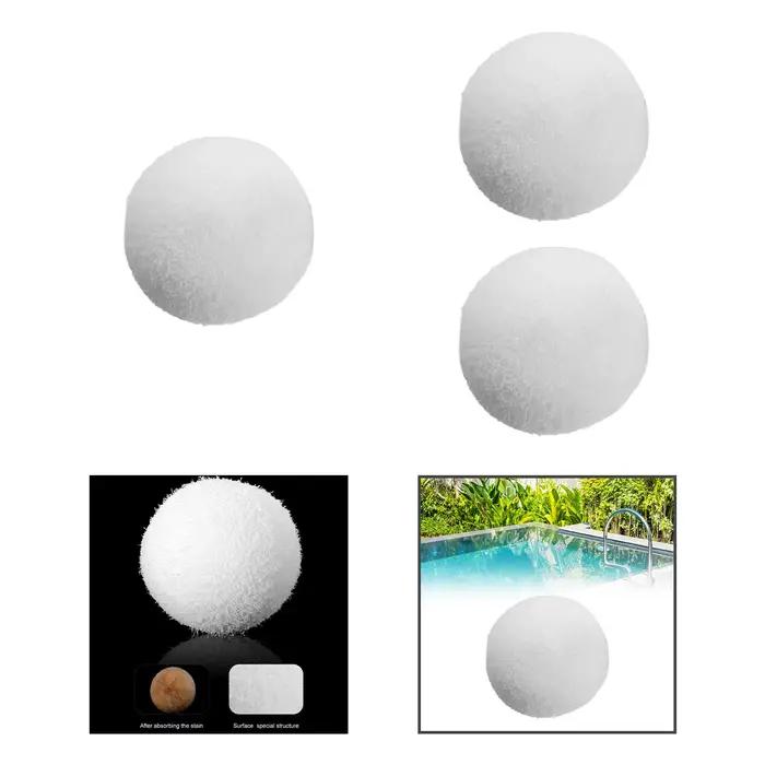 Boule absorbante réutilisable pour baignoire spa et piscine 3 pouces facile à utiliser et à entretenir pour une eau propre sans saleté occasions spéciales