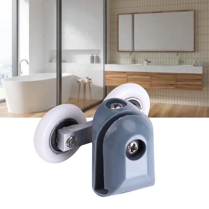 Roulettes de porte de douche 8 pièces doubles pour portes de douche modernes à installer facilement pour une salle de bain fluide et confortable
