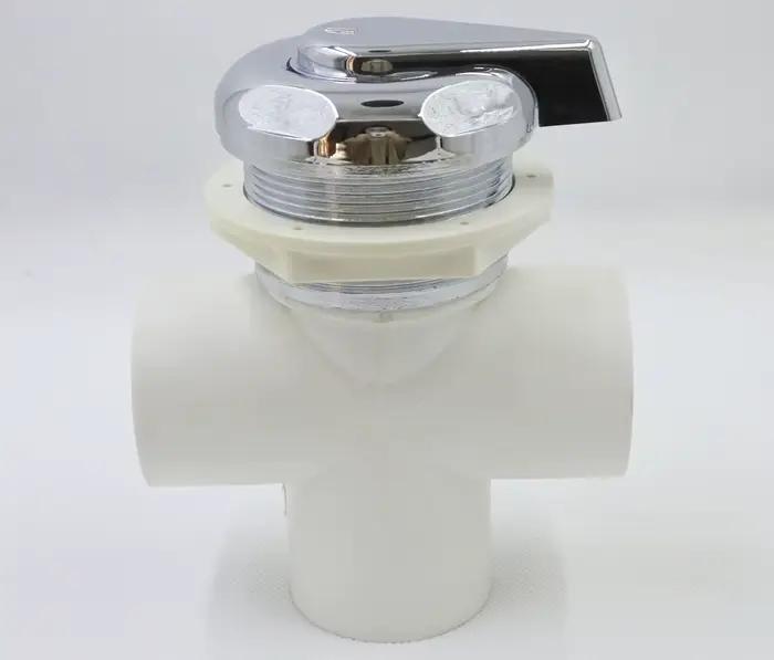 Convertisseur à double trou pour baignoires de massage contrôle de l'eau finition chromée installation facile chambre de bain détente relaxation