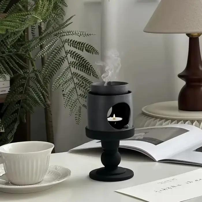 Brûleur d'encens en céramique pratique pour huiles essentielles