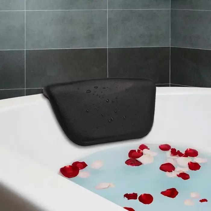 Appui-tête ergonomique pour spa à domicile coussin de bain PU avec ventouses antidérapantes oreiller de baignoire pour détente nuque cou et dos occasions spéciales