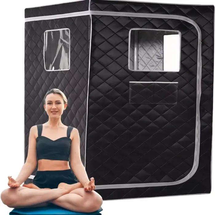 Sauna à vapeur portable SMARTMAK pour deux personnes tente de sauna à domicile spa cuiseur à vapeur salle de sauna grande capacité détente bien-être occasions spéciales