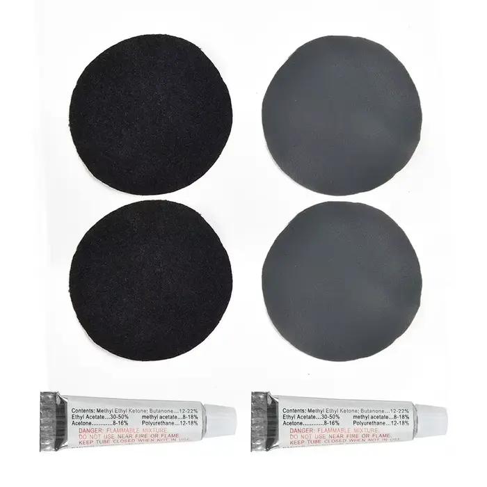 Kit de réparation en PVC, 2 jeux de patchs et colle pour tapis auto-gonflant pour matelas à Air, bat