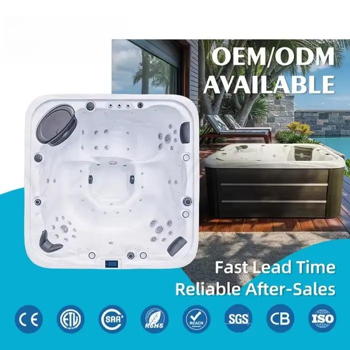 Bain à remous acrylique haut de gamme 4 personnes 64 jets Pompe 2 CV Chauffage 3 KW Contrôle Balboa