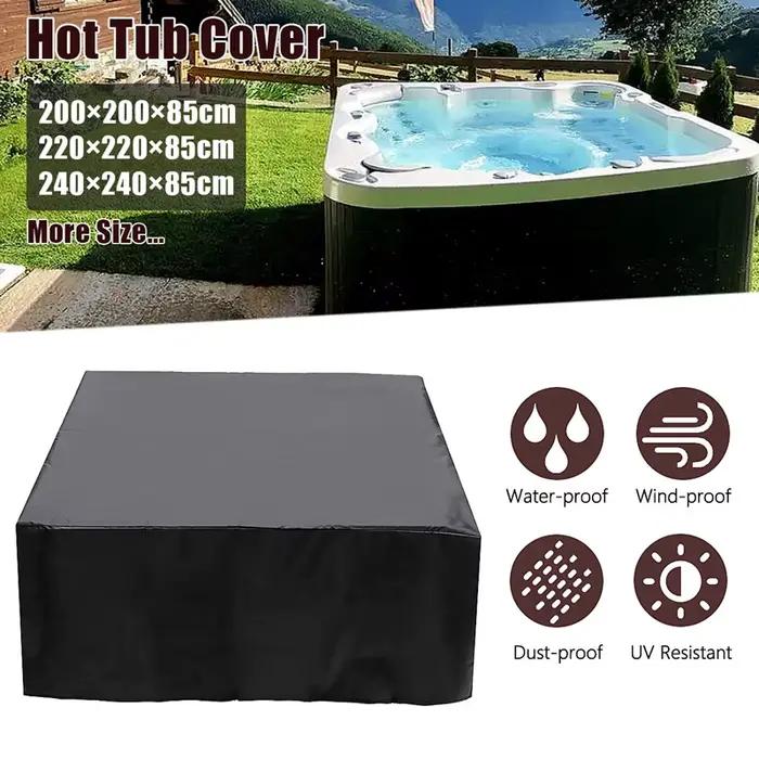 Couvercle anti-poussière universel carré pour jacuzzi