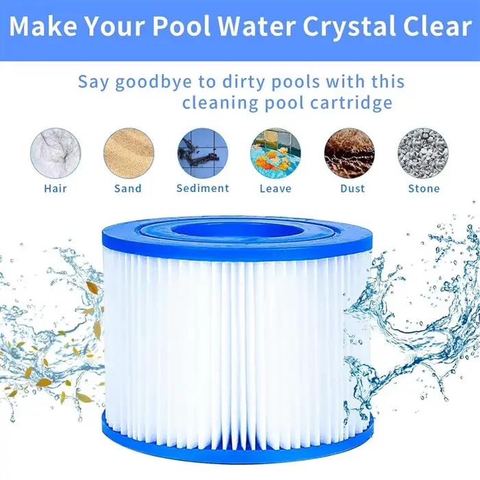Cartouche filtrante pour piscine de Type VI filtre spa compatible avec 90352E 58323E pour spa gonflables et entretien piscine occasions détente relaxation