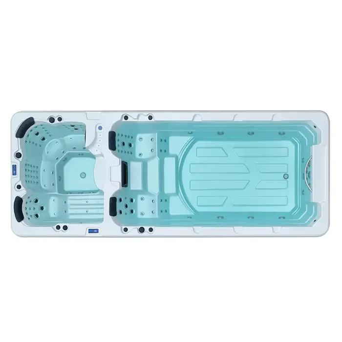 Piscine acrylique hors sol personnalisable de 4 m pour 4 personnes avec système de contrôle Balboa et couverture pour jardin