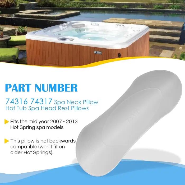 Oreillers de spa de remplacement pour appuie-tête en polyuréthane pour spas Hot Spring Highlife Series modèle 2007-2013 pour détente et confort maximal
