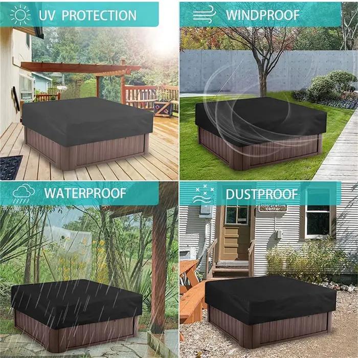 Housse de protection carrée pour jacuzzi