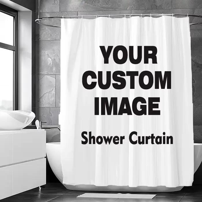 Rideau de douche en polyester imperméable à l'eau