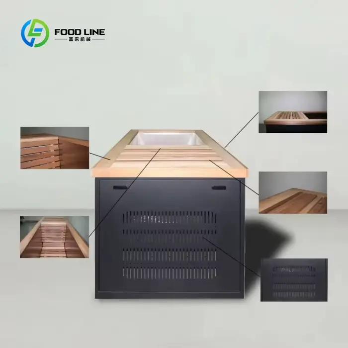 Baignoire de trempage à froid en cèdre rouge sur mesure avec refroidisseur et filtre pour centres de récupération professionnels