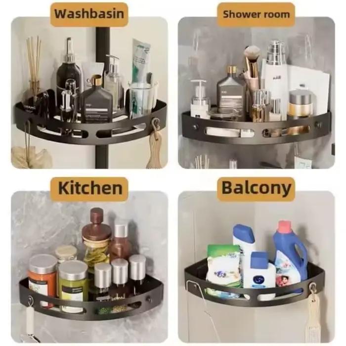Lot de 2 paniers d'angle de douche