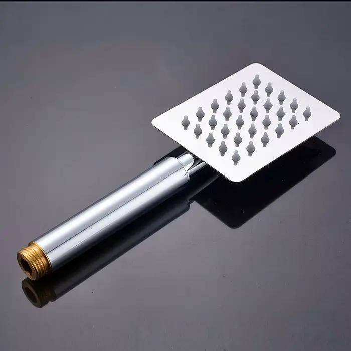 Pommeaux de douche Ultra-minces ronds et carrés en acier inoxydable 12/10/8/6/4 pouces pommeau
