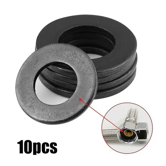 10 pièces anneau en caoutchouc joint plat bague d'étanchéité tuyau Flexible bain salle