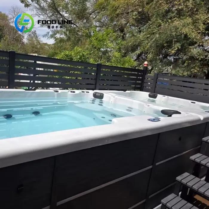 Spa de nage personnalisable de 5 m pour 8 personnes avec courant