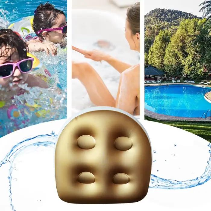 Coussin de massage multifonctionnel en PVC pour baignoire, bain à remous, piscine, adulte et enfant, coussin d'assise et oreiller multifonctionnel