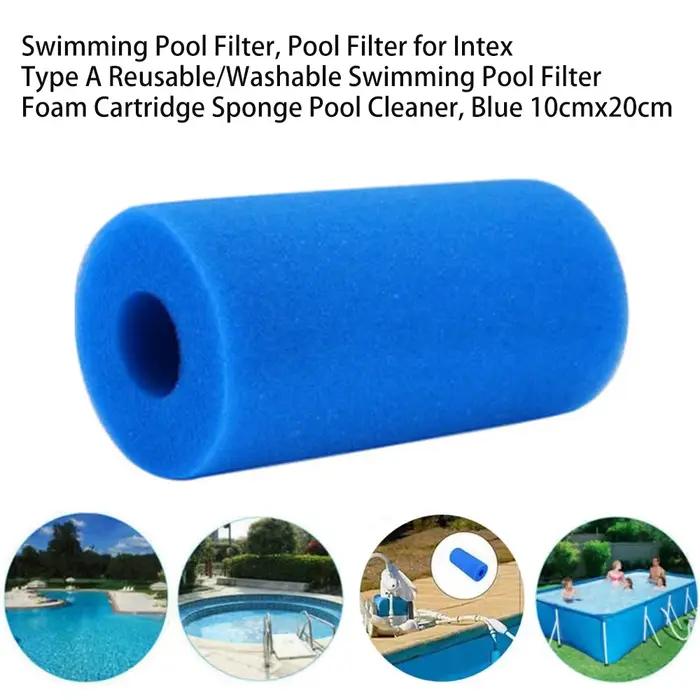 Filtre de piscine réutilisable pour Intex Type A éponge PU pour nettoyage et purification de l'eau piscine durabilité efficacité entretien facile usage continu ocasions spéciales famille amis