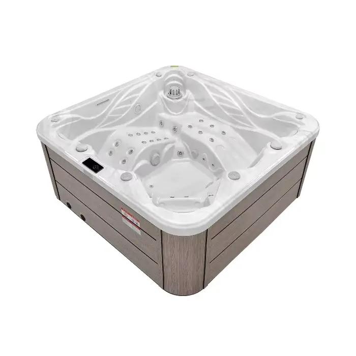Spa Jacuzzi Extérieur Autoportant en Acrylique Extra Large Personnalisable pour 6 à 8 Personnes avec Système à 5 Pompes pour Fêtes en Jardin