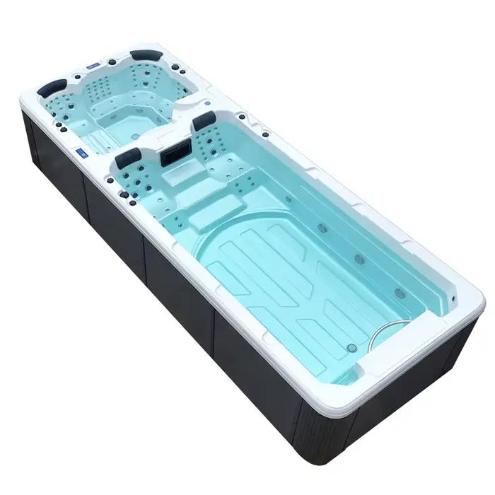 Piscine acrylique hors sol personnalisable de 4 m pour 4 personnes avec système de contrôle Balboa et couverture pour jardin