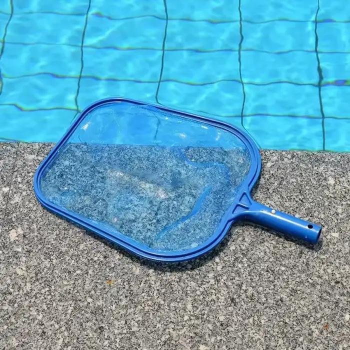 Épuisette à feuilles pour piscine avec cadre en maille pour l'entretien des spas et des piscines
