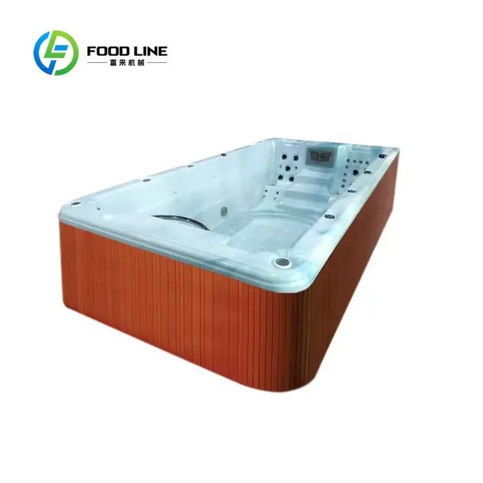 Spa de nage et de remise en forme personnalisé 11M pour 15-16 personnes, extra large, en acrylique, autoportant, double zone, modern style, pour villa et occasions spéciales